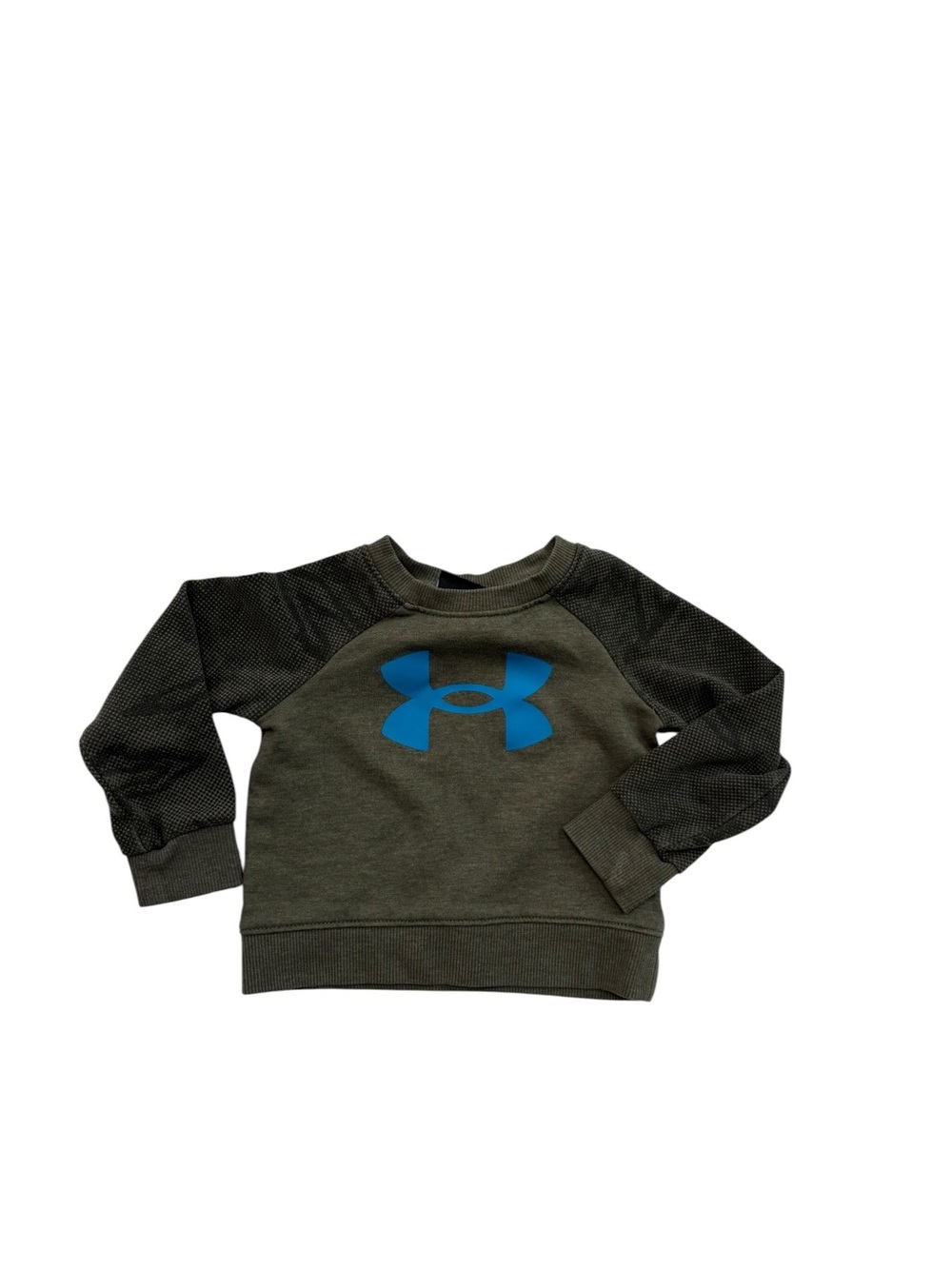 Under Armour Boys 18M Olive Green Crewneck Sweatshirt Logo